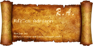 Rács Adrienn névjegykártya
